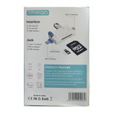 رم ریدر اورجینال USB3 و OTG Typc ,Micro ترکا (TREQA) مدل USB-6