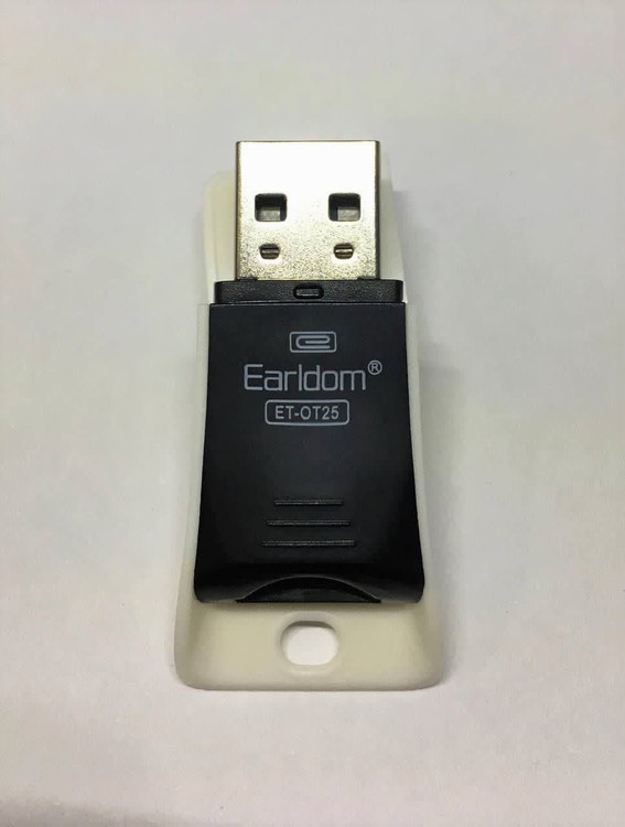 کارتریدر چندکاره ارلدام مدل OT25 مناسب انتقال فایل از کارت حافظه به موبایل و کامپیوتر
