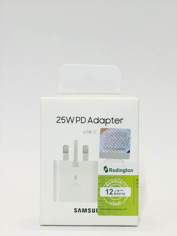 تصویر آداپتور 25 وات سامسونگ اورجینال؛ شارژر فست شارژ USB-C با تکنولوژی Super Fast Charging و طراحی مقاوم