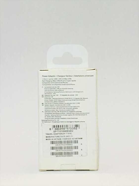 خرید آداپتور 15 وات سامسونگ اصل شرکتی با گارانتی معتبر | شارژر سریع سامسونگ
