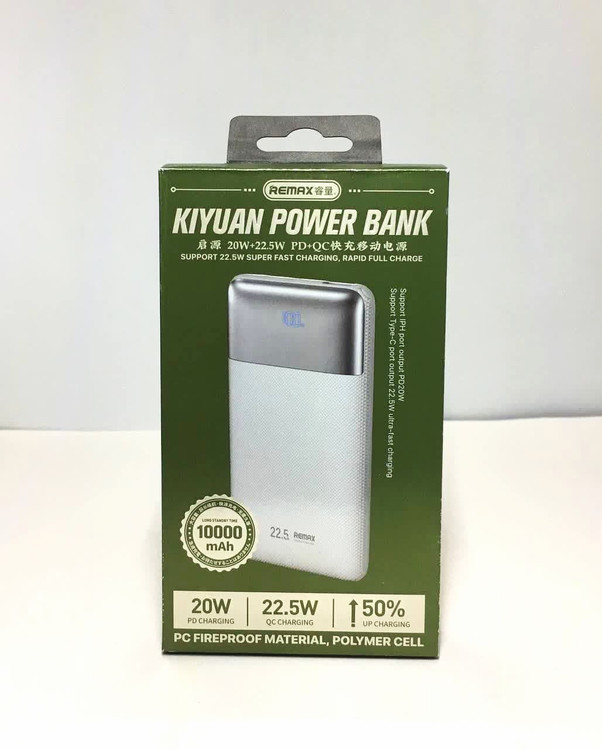 پاوربانک 10000 ریمکس مدل RPPS | شارژ سریع، طراحی سبک و همراه مطمئن