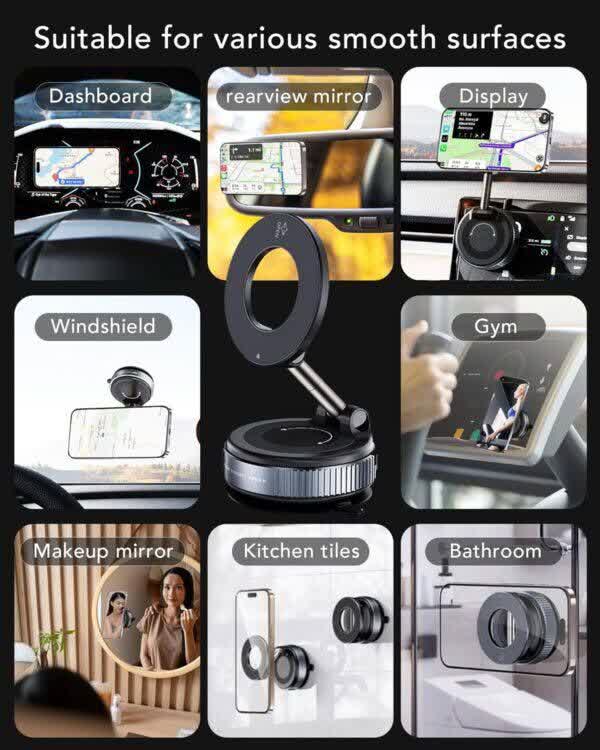 پایه نگهدارنده گوشی ALAFLY مگنتی – سازگار با MagSafe آیفون، تاشو و قابل حمل