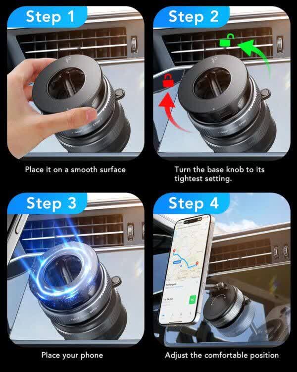 پایه نگهدارنده گوشی ALAFLY مگنتی – سازگار با MagSafe آیفون، تاشو و قابل حمل