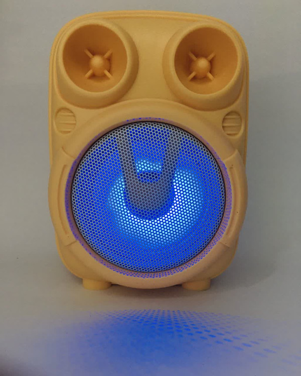 اسپیکر بلوتوث قابل حمل گریت نایس مدل فانتزی زرد 1817