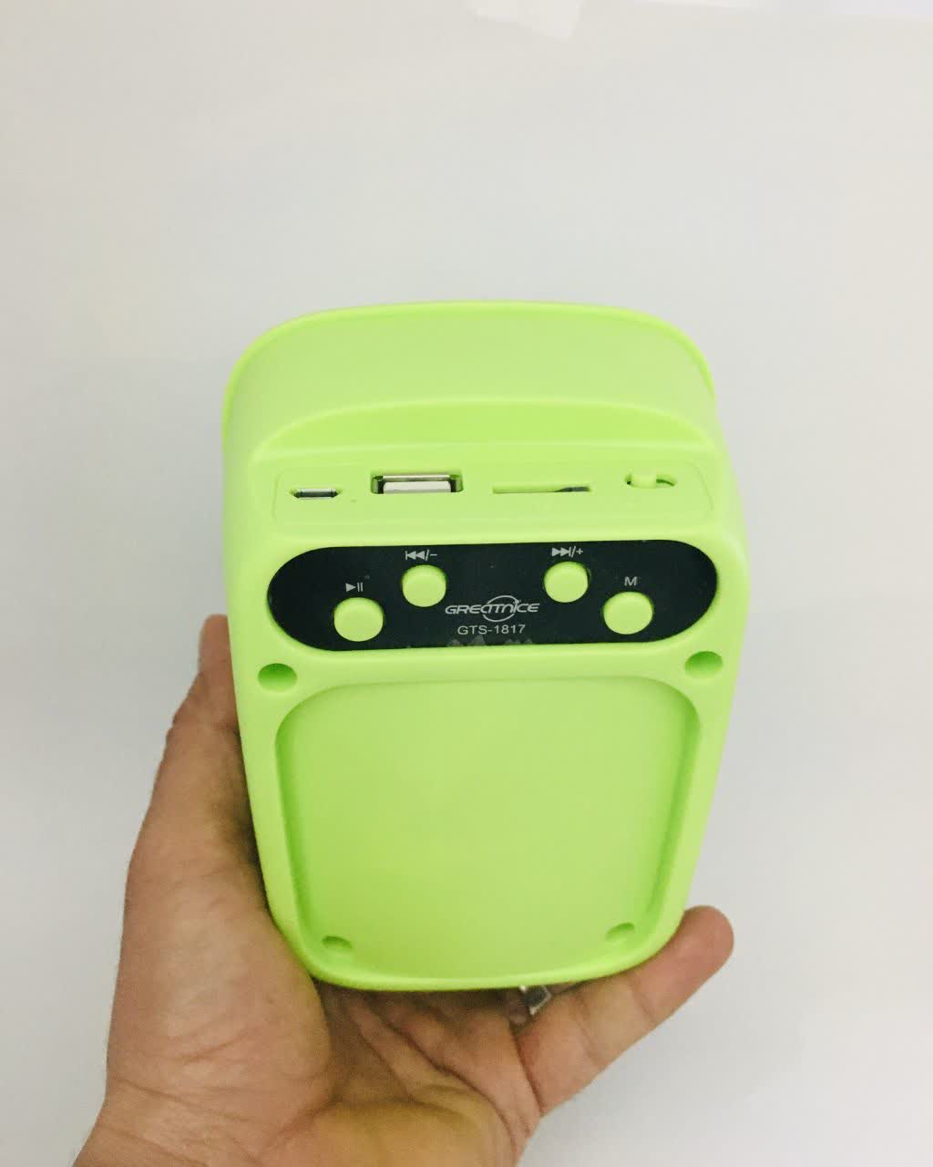 اسپیکر بلوتوث قابل حمل گریت نایس مدل فانتزی زرد 1817