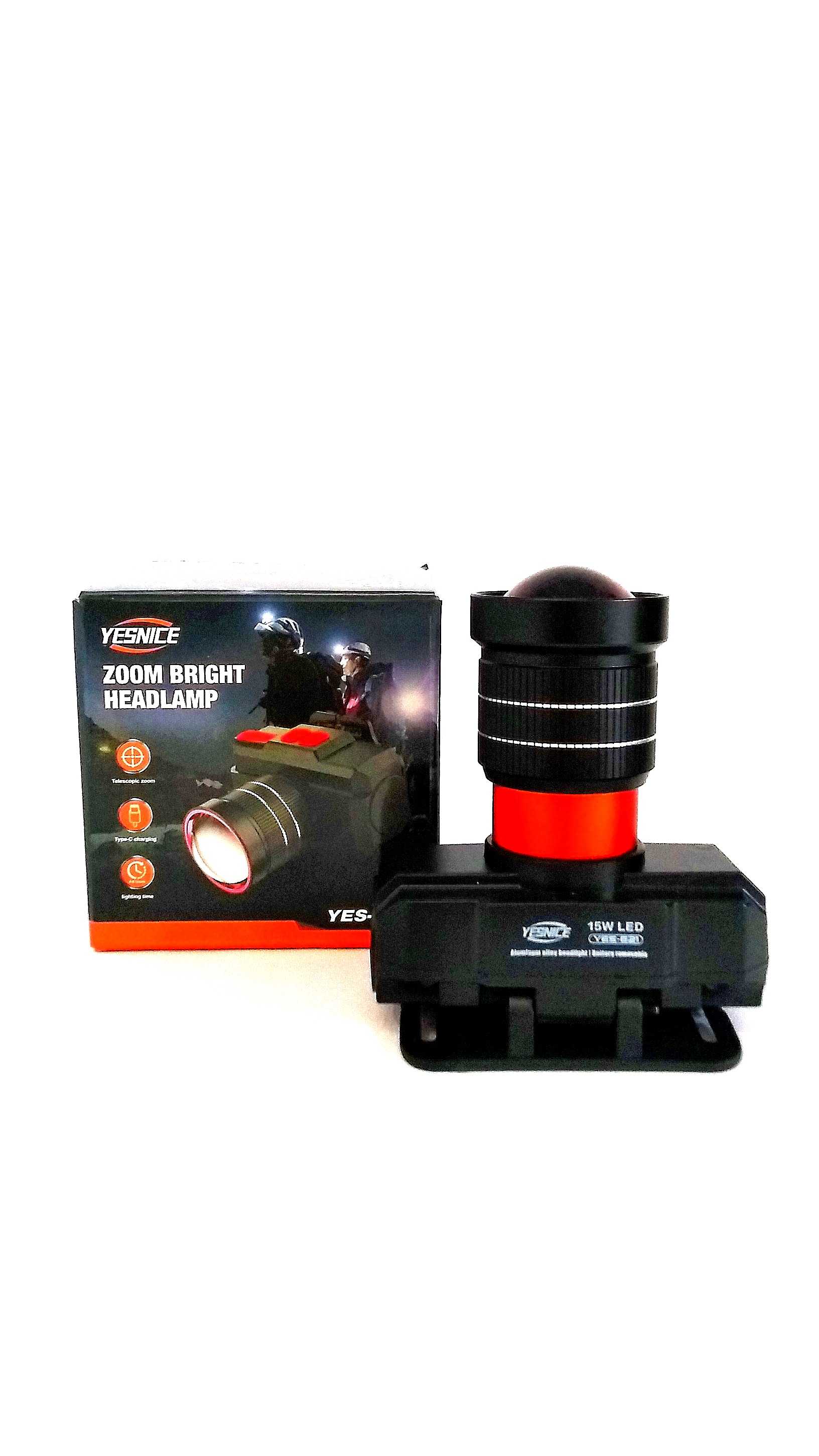 هدلایت شارژی YESNICE مدل YES-621 با زوم قوی و نور فوق‌العاده روشن