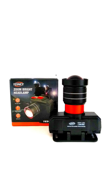 هدلایت شارژی YESNICE مدل YES-621 با زوم قوی و نور فوقالعاده روشن
