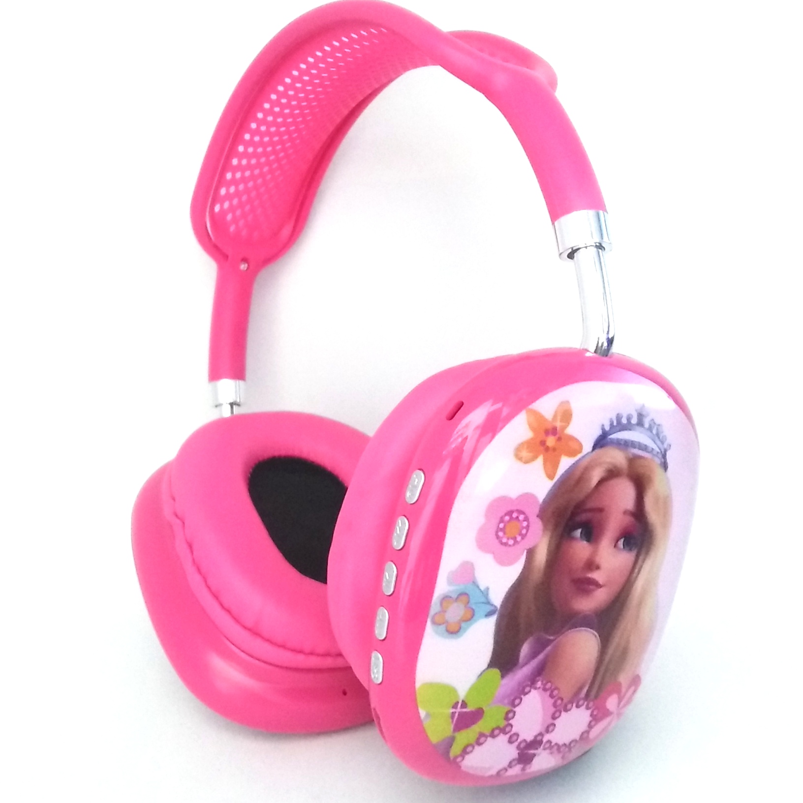 هدست بلوتوث باربی مدل i12X | هدفون بی‌سیم دخترانه با طراحی فانتزی