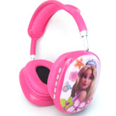 هدست بلوتوث باربی مدل i12X | هدفون بیسیم دخترانه با طراحی فانتزی