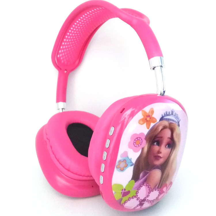 هدست بلوتوث باربی مدل i12X | هدفون بیسیم دخترانه با طراحی فانتزی