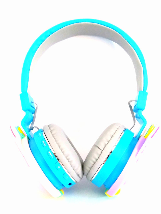 هدست بی سیم یونیکورن مدل KT-55C – هدفون دخترانه فانتزی با طراحی پاپایت و رنگهای شاد