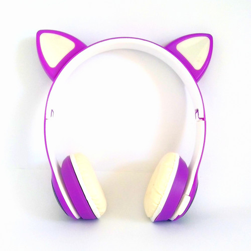 هدفون بیسیم گوش گربهای LED مدل VIV-23M | استریو باکیفیت و جذاب