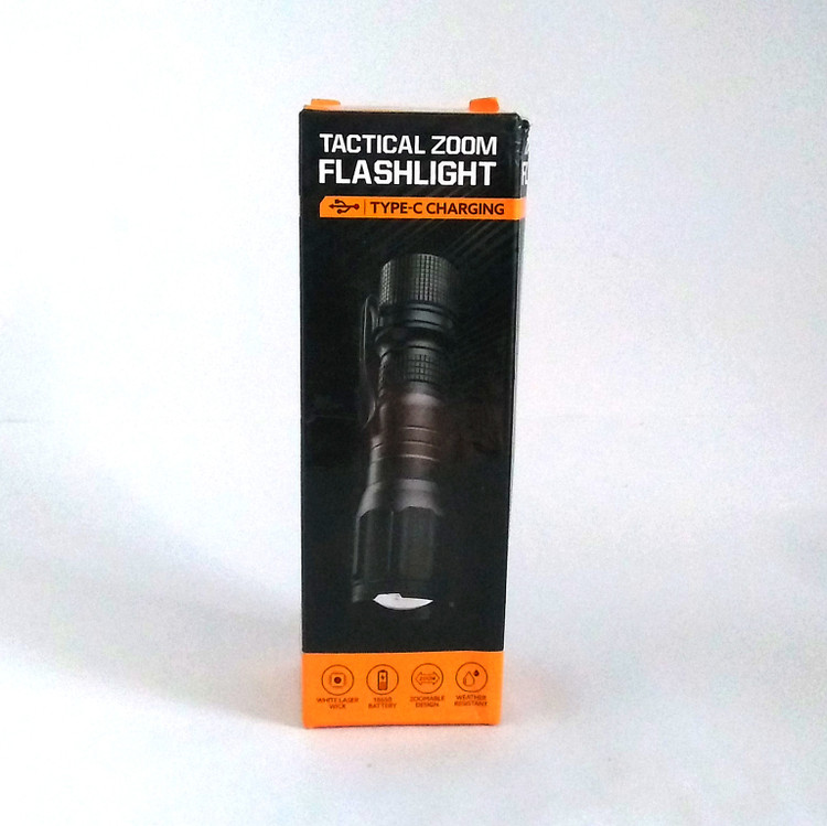 چراغ قوه تاکتیکال زوم مدل Small Sun ZY-705 با شارژ Type-C، ضدآب و پرقدرت