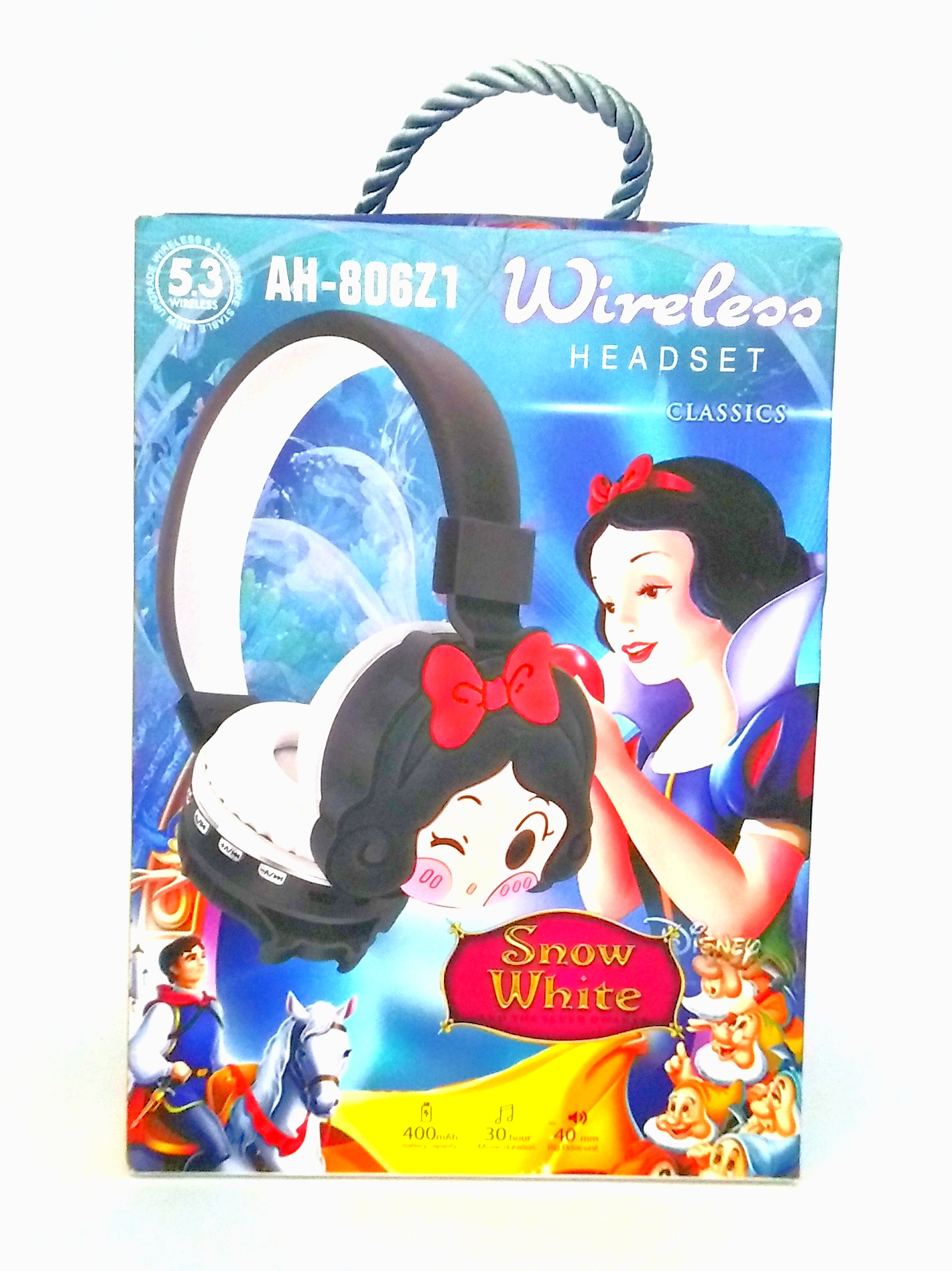 هدفون بی‌سیم دخترانه آلیس در سرزمین عجایب مدل AH-806Z1 | سبک، شیک و فانتزی