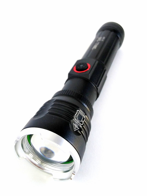 چراغ قوه LED تاکتیکال شارژی - برد ۱۵۰۰ متری ضد آب