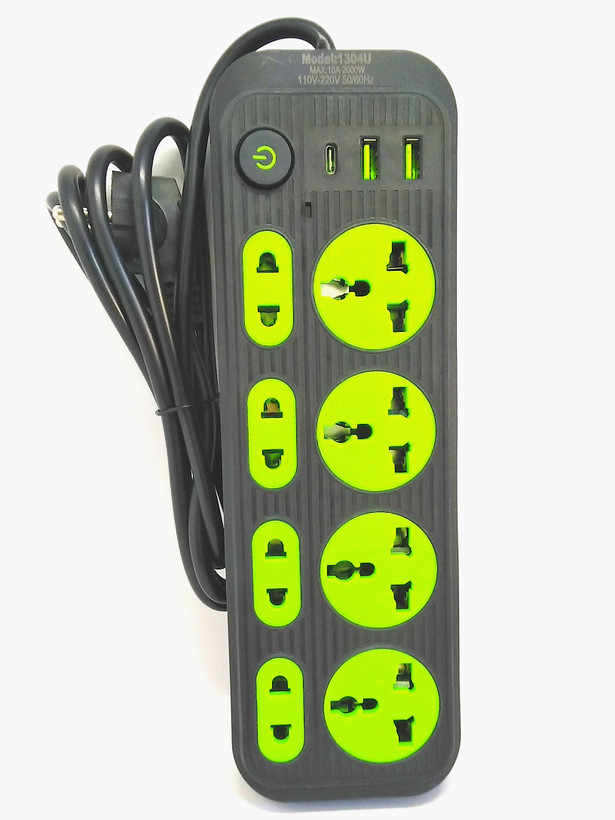 چند راهی برق و شارژر USB مدل 1304U