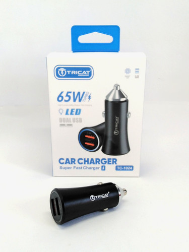 شارژر فندکی 65 وات سوپر فست شارژ TRICAT مدل TC_1024
