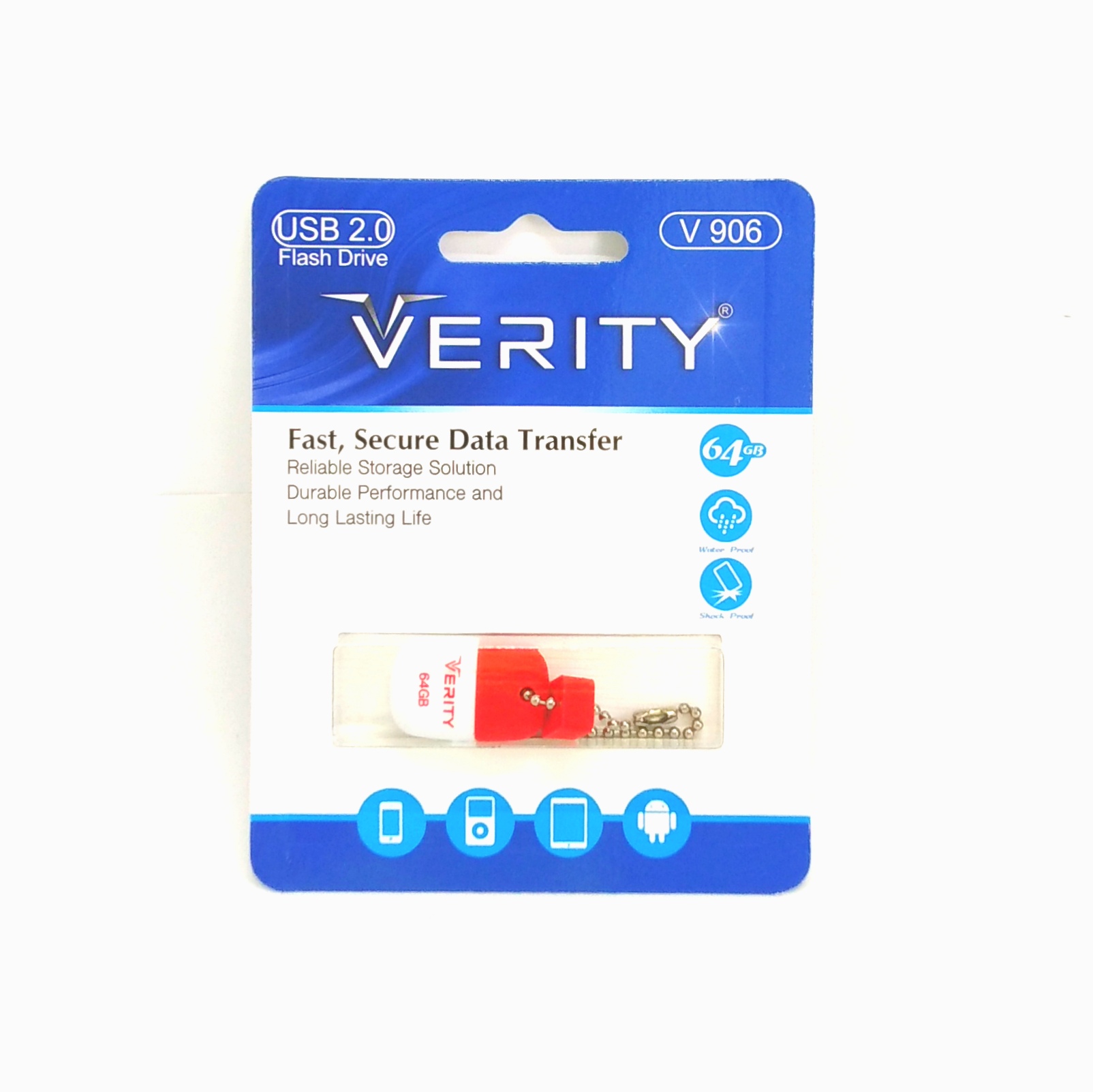 فلش مموری 64 گیگ VERITY USB2 – سریع و قابل‌اعتماد